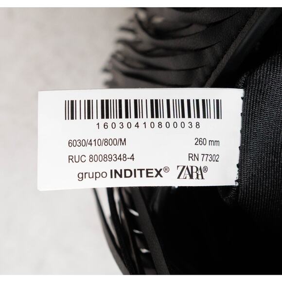 Zara Black Fringe Shoulder Bag - Picture 9 of 13